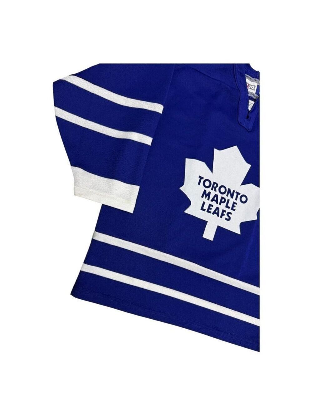TORONTO MAPLE LEAFS NHL Vintage Y2K Blue CCM Hockey Jersey Youth L/XL - Picture 5 of 5